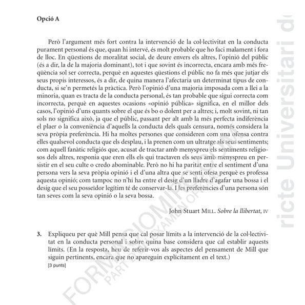 Selectividad Història de la filosofia convocatoria juny 2010