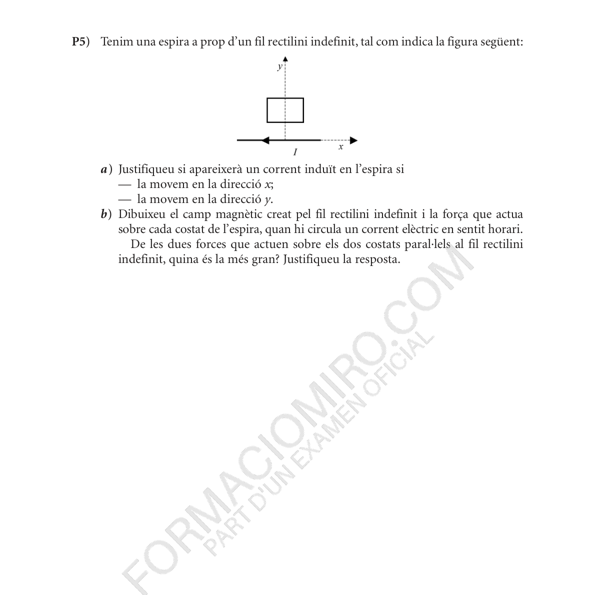 Selectividad Física convocatoria juny 2010