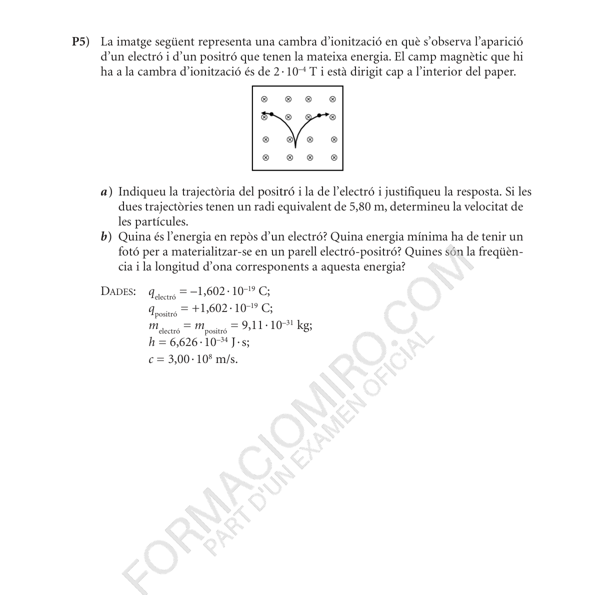 Selectividad Física convocatoria setembre 2010