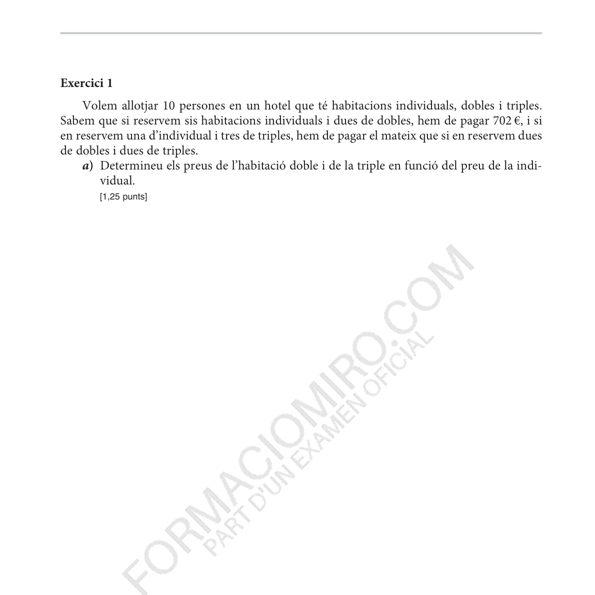 Selectividad Matemàtiques aplicades a les ciències socials convocatoria juny 2025