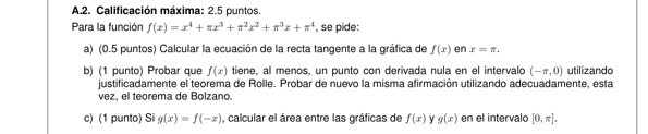 Selectividad Matemáticas convocatoria junio 2024