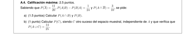 Selectividad Matemáticas convocatoria junio 2024