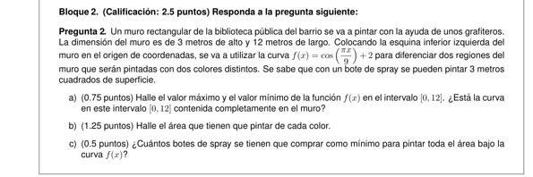 Selectividad Matemáticas convocatoria juny 2025