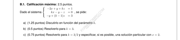 Selectividad Matemáticas convocatoria setembre 2023